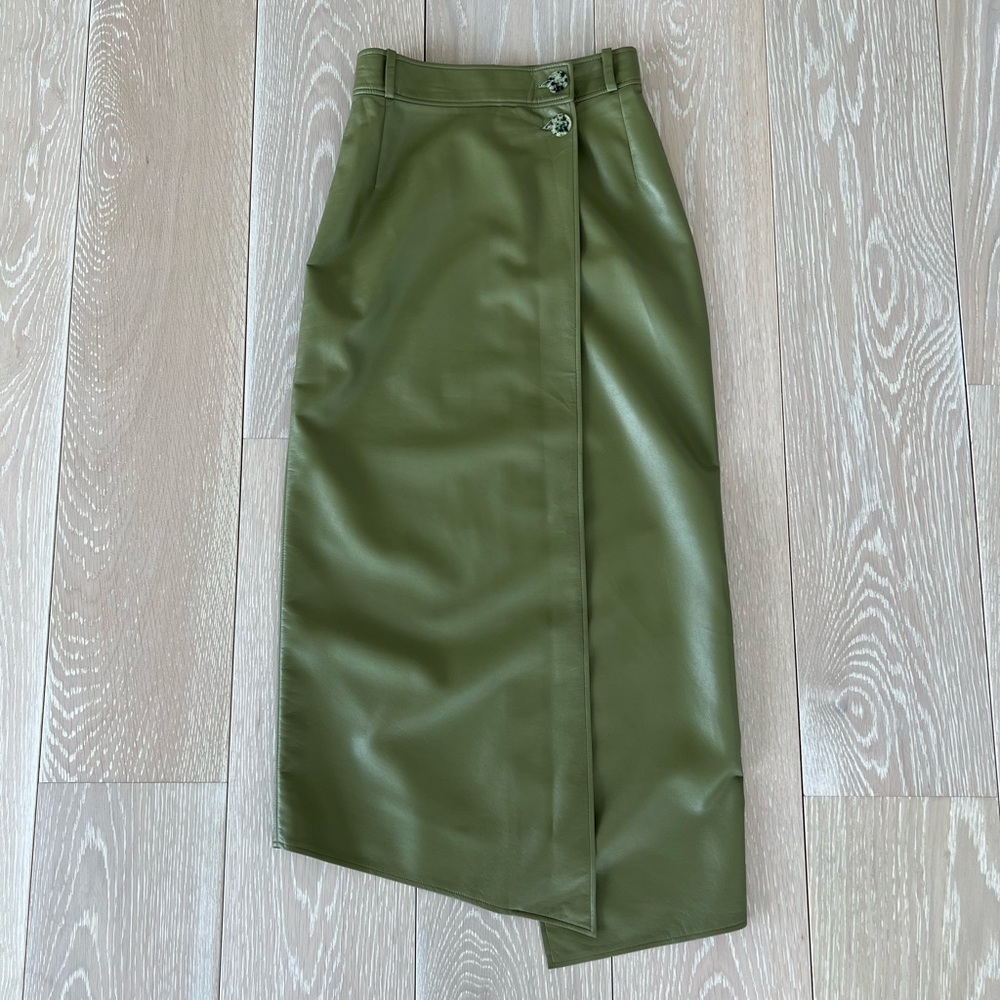 AERON midi wrap skirt